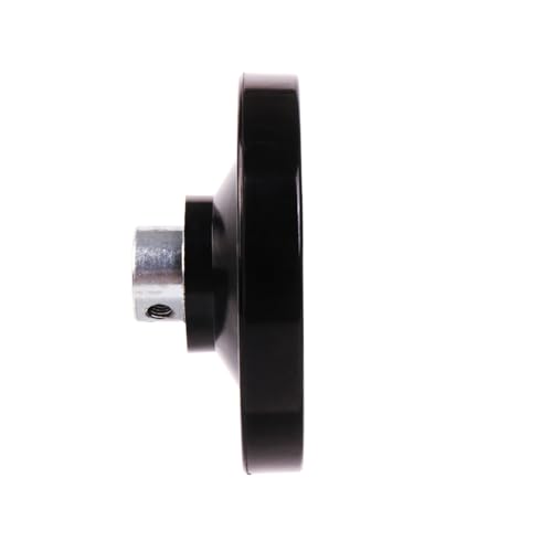 Solid Dished Hand Wheel | 80mm Wheel Diameter | 8mm Mounting Hole - size: Setscrew Style - 80MM OD x 8MM HOLE