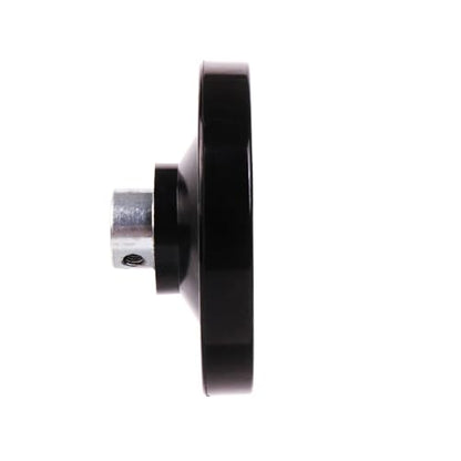 Solid Dished Hand Wheel | 80mm Wheel Diameter | 8mm Mounting Hole - size: Setscrew Style - 80MM OD x 8MM HOLE