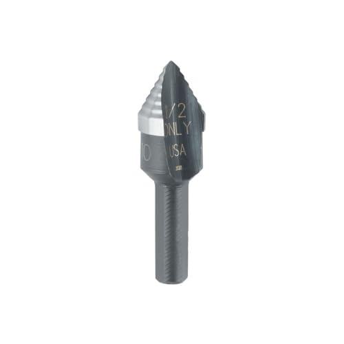 Irwin Tools IRWIN Unibit Drill Bit, Single Hole Size, 1/2-Inch (10310) - size: #10 (1/2"), style: High Speed Steel