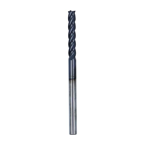 1/4in Solid Carbide Long End Mill, 4 Flute, 30 Degree Helix - size: 1/4in