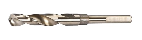 NACX 14.5mm Reduced Shank Cobalt Drill Bit, HSS 6542 High-Speed Steel Twist Drill Bits with 1/2” Shank for Stainless Steel Alloy Metal Plastic Wood - size: 14.5mm