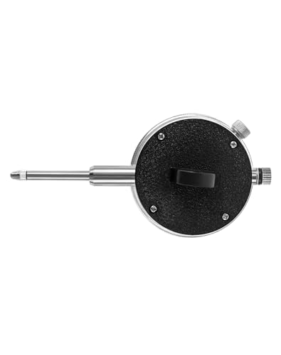 QWORK 0-1 Inch Dial Indicator with Carbide Anvil, 2 Pack, 0.001 Inch Resolution, Interchangeable Flat & Lug Back – 2 Inch Dial, Twist-Lock Bezel