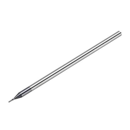 1mm Carbide End Mill, 3mm Cut L, 100mm L, 4mm Shank, Black - color: Black, size: 1mm Dia,3mm CL,100mm L,4mm Shank