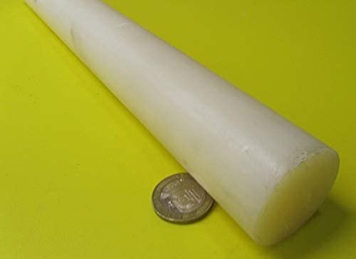 Natural Nylon 6/6 Extruded Round Rod 1.375" (1-3/8") x 4 Ft Length 1 pc