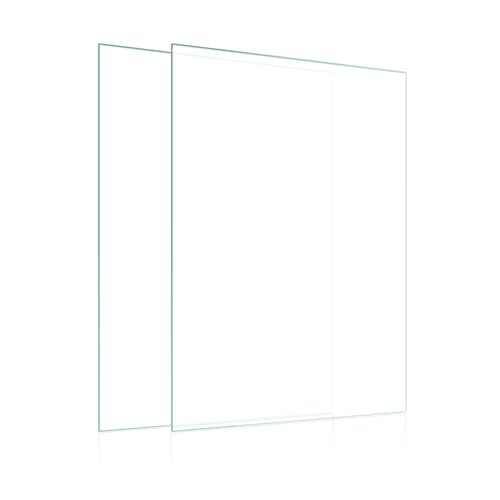 Egofine 8.5x11 Heat-Strengthened Glass Replacement for Picture Frame (Crystal Clear, 2 Pack), Replacement Glass for 8.5 by 11 Photo Frame - size: 8.5x11