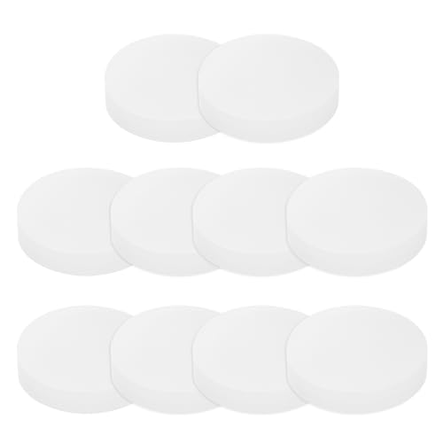PATIKIL Solid Round Silicone Rubber Sheet, 10 Pcs 30mm OD x 6mm Thick Round Silicone Sealing Gasket Pads Bumper Pads for Home Craft Industrial Anti Vibration Slip Gasket, Translucent - size: 30mm x 6mm