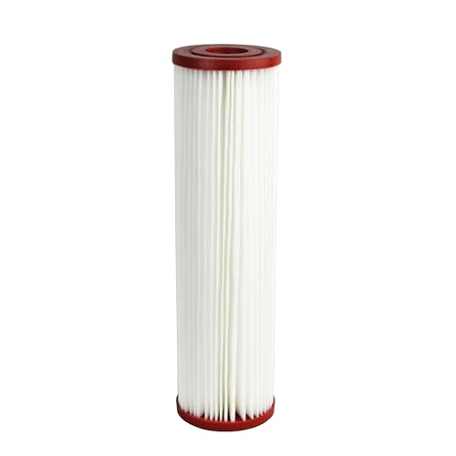Pleated Poly Sediment Water Filter Cartridge Standard 2.5x10" 50 Micron 25 Pack