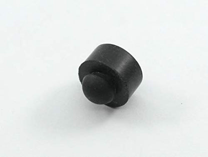 Push-In Rubber Bumper Tight-Grip Stem - Fits 1/4" Hole - Bumper is 1/2" Diameter 1/4" Height For Use in 1/16" Panel Thickness (4)