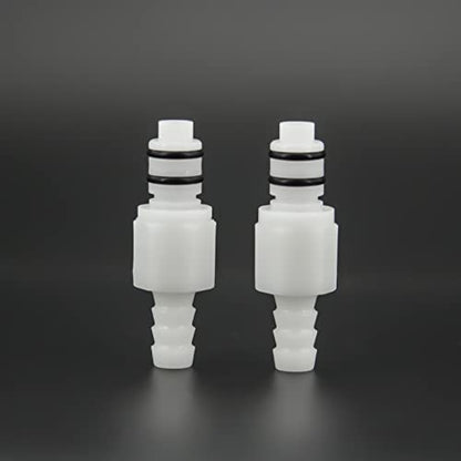 5/16" Male Female Plastic Quick Connector Shut-Off Hose Barb Fittings - size: 5/16 Inch