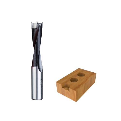 HUHAO 10mm Carbide Tipped Brad Point Boring Bit,Right Hand Dowel Drill Bits - size: 10mm Dia x 70mm Long x 10mm Shank R