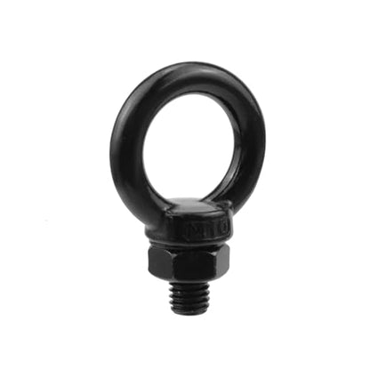 Antrader Eye Bolts with Nuts,M10 Machinery Shoulder Lifting Eye Bolt,Black - size: M10