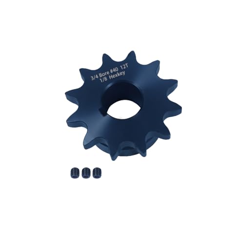 #40 Sprocket 12T 3/4" Bore Hardened Black Oxide - size: 12 teeth, style: 3/4" in bore