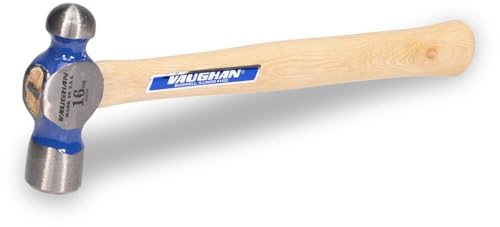 VAUGHAN Ball Pein Hammer, 16 Oz, Striking Tool, Assembled in the USA - size: 16 oz