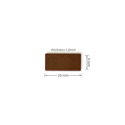 Replacement Vanes for 5-Inch Air Orbital Sanders, Pneumatic Dual Action Sander Rotor Blades, High-Stability Composite Blades for Random Orbit Sanding Tools (Light Brown) - color: Light Brown