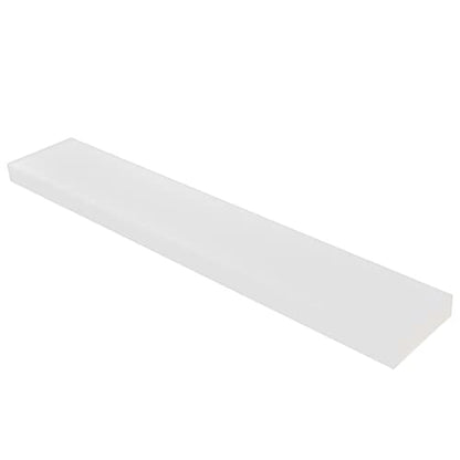3/4"x 17" x 3" HDPE Block White PE Polyethylene Rectangular Solid - size: 3/4"x17"x3", style: white