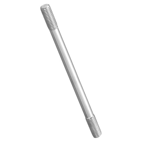 METALLIXITY Double End Threaded Stud Screw(M10x200) SS304 Silver - size: M10 x 200mm