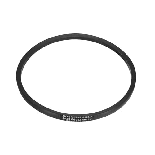 uxcell 5Pcs A26 Classic Wrapped Rubber V-Belt, 28" Lo x 0.51" W x 0.32" H - size: A26