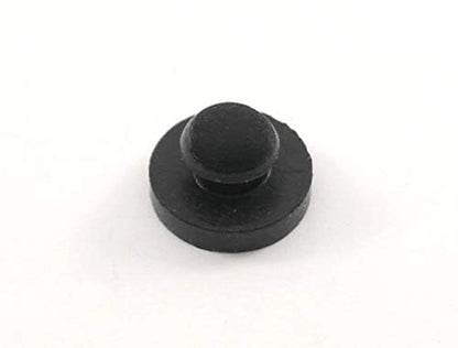 Fits 1/4" Hole - 9/16" Bumper Diameter - 1/8" Thick Material - Rubber Push-in Ridged Stem Bumper (4)