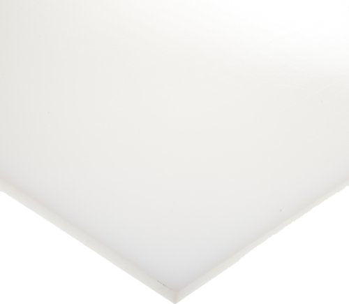 HDPE (High Density Polyethylene) Sheet, Opaque White, Standard Tolerance, UL 94HB, 1/16" Thickness, 24" Width, 48" Length