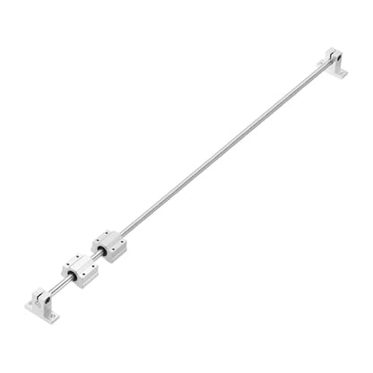 uxcell 2 Pcs 8mm x 900mm Linear Motion Rail Shaft Slide Guide with 4 Pcs SCS8UU Bearings and 4 Pcs SK8 Rail Support Linear Motion Rod Shaft Guide Set for CNC Machine 3D Printer, Silver - size: 900mm