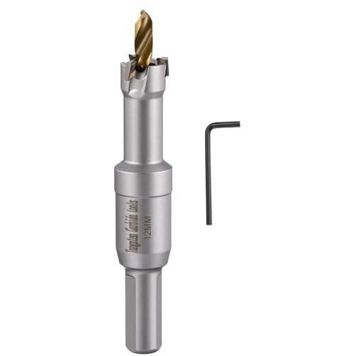 15/32" 12mm Hole Saw Tungsten Carbide TCT Hole Cutter W/Drill Bit - size: 12mm (15/32")