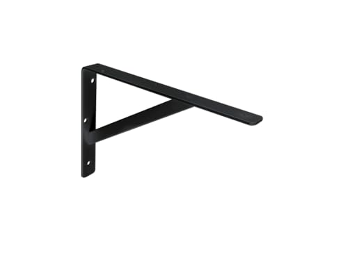 Black HD Steel Shelf Bracket, 19-1/2" Deep x 13" High