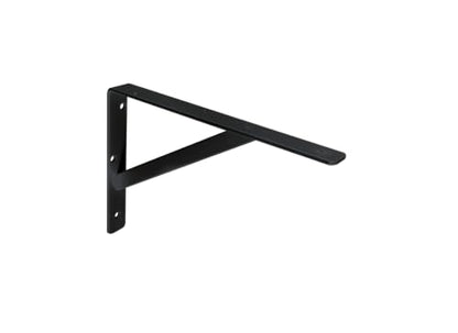 Black HD Steel Shelf Bracket, 19-1/2" Deep x 13" High