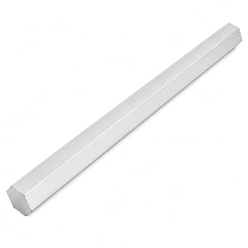 6061 Hex USA Aluminum Solid Bar - Extruded Lathe Stock, 13" Length, US Material (1") - size: 1"