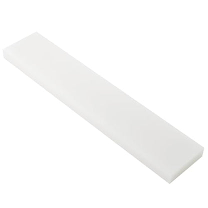 3/4" x 15" x 3" HDPE Block White PE Polyethylene Rectangular Solid - size: 3/4"x15"x3", style: white