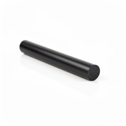 Plastic-Craft | Extruded Nylon Round Rod, Black, 1" OD x 12" L