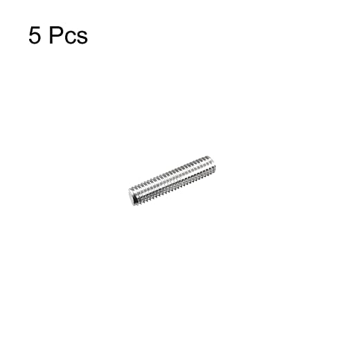 MECCANIXITY Fully Threaded Rod M5 x 20mm 0.8mm Thread Pitch 304 Stainless Steel Right Hand Threaded Rods Bar Studs 5 Pack - size: M5 x 20mm