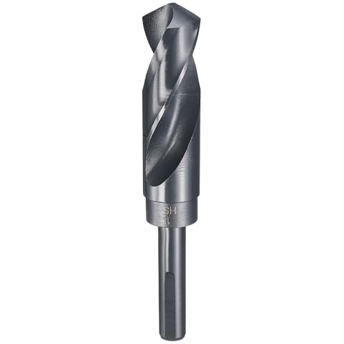 HARFINGTON 1" Drill Bit 1/2" Reduced Shank 3-Flat 4241 HSS 118° - size: 1" with 1/2" Shank