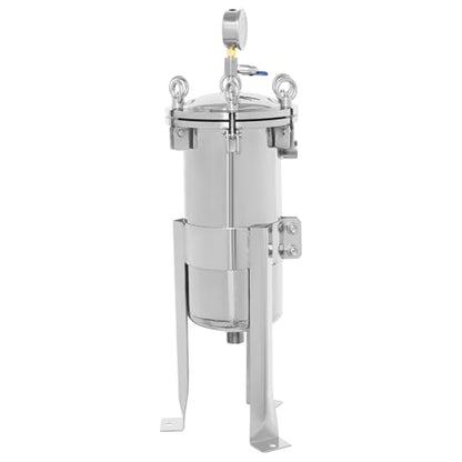 Stainless Steel Bag Filter Housing Solid-Liquid Separation Tool (1" NPT) - size: 1" NPT