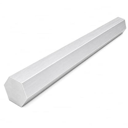 6061 Hex USA Aluminum Solid Bar - Extruded Lathe Stock, 13" Length, US Material (1 1/4") - size: 1 1/4"