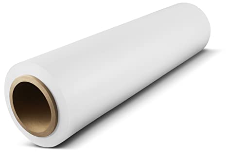 PSBM Dark White Stretch Wrap, 4 Rolls 18 Inch x 1000 Feet 100 Gauge, Heavy Duty Plastic Wrap Industrial Strength Shrink Film for Moving, Packing & Shipping - color: White, size: 18 Inch (XD)