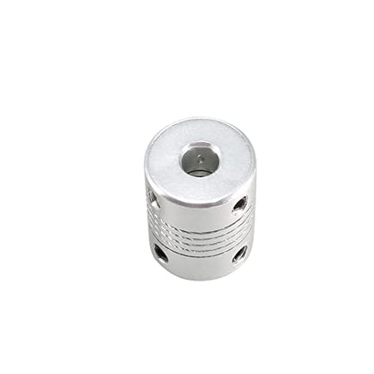 uxcell 6.35mm to 8mm Aluminum Alloy Shaft Coupling L25xD19 Silver 5pcs