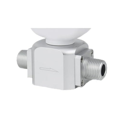 NPT 1/4" Digital Air Flow Meter, 0-20 L/min Gas Mass Flow Meter with LCD Display, Portable Air Flow Meter for Laboratory & Industrial Applications - size: 0~20L/min