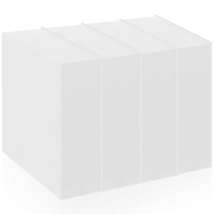 4 Pcs 2" Thick Foam Padding Sheet with Adhesive Backing Closed Cell - color: White, size: 2 Inch Thick, 4 x 4 Inches