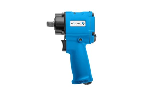 Högert Technik - HT4R621 Pneumatic Impact Wrench Mini I 1/2 Inch Jumbo Drive I Operating Torque up to 610 Nm I 3 Operating Ranges I Switch for the Rotation Direction Left/Right I - style: 1/2 inch, 610 Nm, jumbo