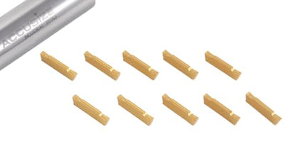 Accusize Industrial Tools Mgmn200 Tin Coated Carbide Inserts, 10 Pcs/Box, 2403-4022x10 - size: MGMN200, Cutting Steel