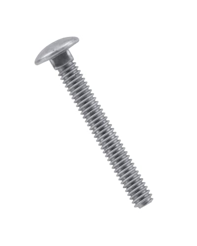 Hillman Hot-Dipped Galvanized Carbon Steel Carriage Bolts 1/2-13 x 3-Inch - size: 50-Pack, style: 1/2 x 3"
