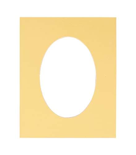 CountryArtHouse Marzipan Beige Acid Free 30x42 Oval Picture Frame Mat with White Core Bevel Cut for 26x40 Pictures - Fits 30x42 Frame - Pack of 1 Matboard Show Kit with Acid Free Backing & Clear Bag - size: 1 Matboard Kit With Acid Free Backing & Clear Ba