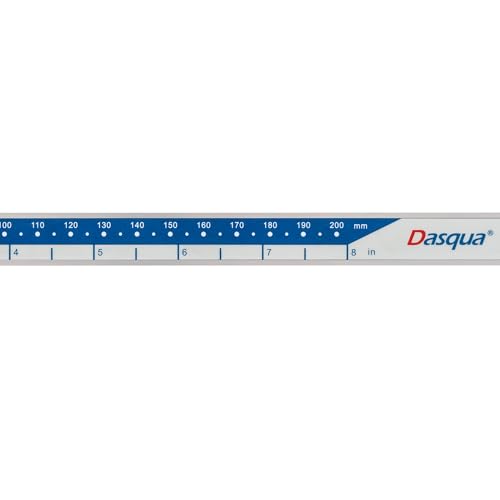 Dasqua IP67 Grade Digital Caliper, Calipers Measuring Tool with IP67 Waterproof 0-8 Inch/200mm, Inch/Millimeter Conversion, Stainless Steel, Large LCD Screen - color: Metal Case Cover, size: 8"/200mm
