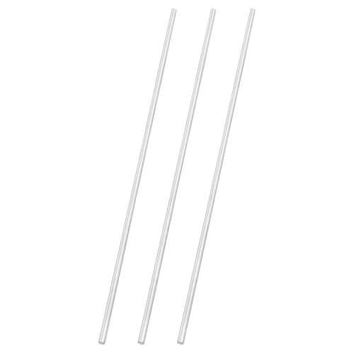 uxcell 3pcs 304 Stainless Steel Round Rods, 1/4" Dia x 14" Length Stainless Steel Metal Solid Shaft Rod Bar for Industry Use Metal Working Hobbies DIY Craft, Silver - size: 1/4" Dia x 14" Length