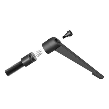 2PCS Clamping Lever Handles, M12 x 50mm Male Thread, Adjustable Quick Release Locking Rotating Screw Bolt Stud Knobs Apply for Lathe Machinery, Black - size: M12 x 50mm