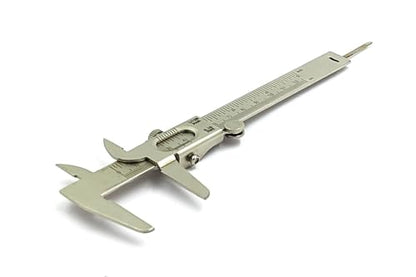 Non Digital Vernier Caliper Metric -Imperial Measuring System Tools for Inside, Outside, Depth & Step (Non Steel Plated Body) - style: (NON STEEL PLATED BODY)