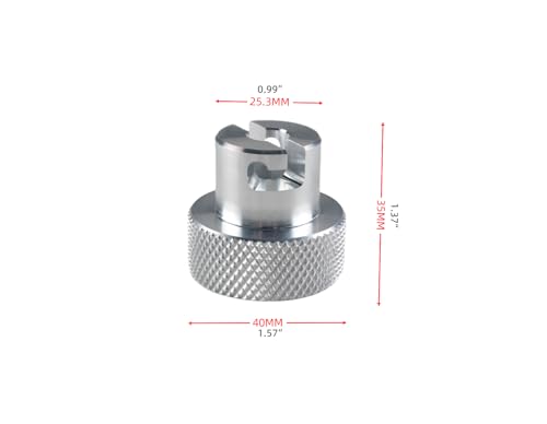 DEWHEL Aluminum Knob Bottle Jack Valve Release Screw on Compatible with Harbor Freight Hydraulic Press 3/8”Dia Valve Release Screws
