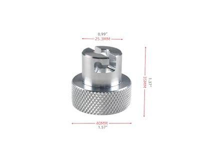 DEWHEL Aluminum Knob Bottle Jack Valve Release Screw on Compatible with Harbor Freight Hydraulic Press 3/8”Dia Valve Release Screws