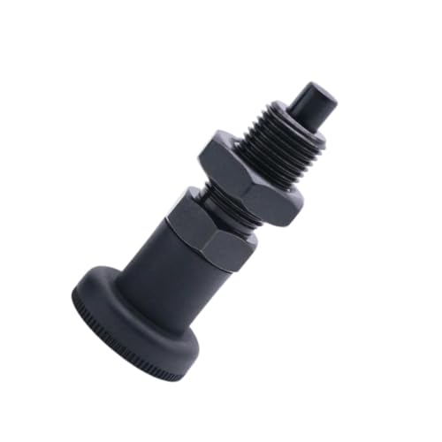 Push Fit Ball Nose Spring Plunger, Carbon Steel Retractable Spring Plunger Return Knob Plunger Spring Loaded Plunger Spring Plunger Pin Non Lock Out Indexing Plunger Pull Knob Spring Pin (M12) - size: M12