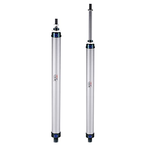 MECCANIXITY Pneumatic Air Cylinder Double Action MAL25X300 25mm Bore 300mm Stroke with Y Connector and 4Pcs Quick Fitting Set - size: 25X300 mm